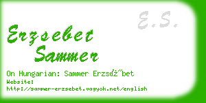 erzsebet sammer business card